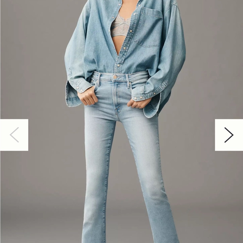 COPY - Mother”The Insider Crop Step Fray Jeans” sz “24”